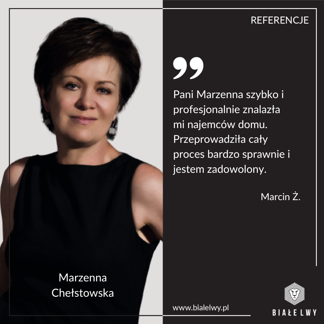 Chełstowska Marzenna opinia referencja opinion reference real estate agency real estate agent warszawa warsaw